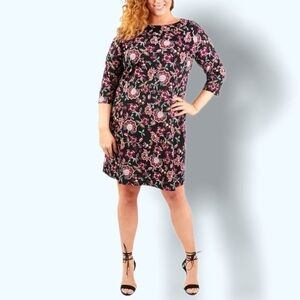 NWT NY Collection Floral Mini Dress Sz 1X